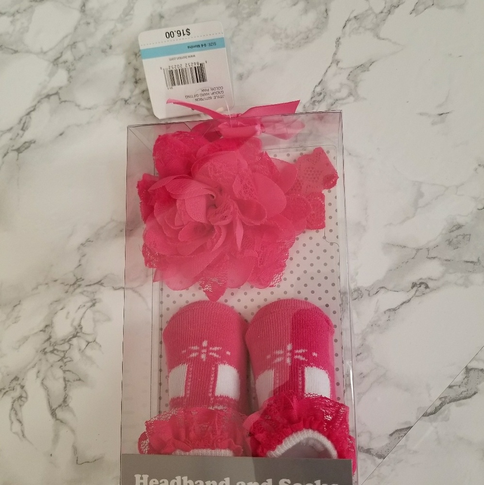 Flower headband and socks boxset